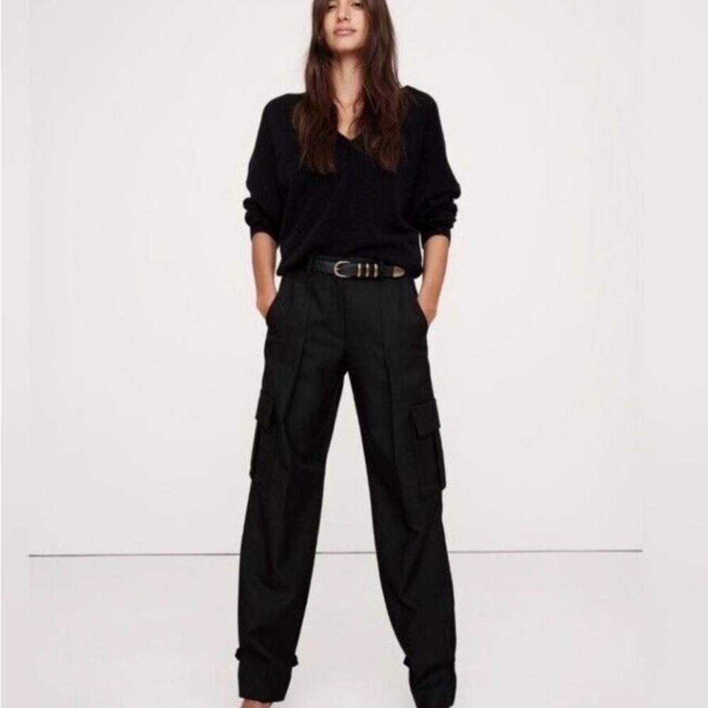 Banana Republic lido Italian Wool cargo pant size 14